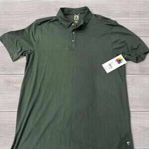 UB Tech Men's Dark Green Performance Polo - Large - NWT